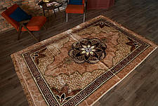 Доріжка килимова АКРИЛ Квітка колір бежевий, фото 3