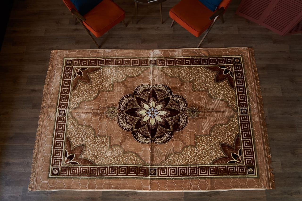 Доріжка килимова АКРИЛ Квітка колір бежевий