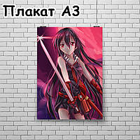 Плакат А3, Вбивця Акаме 6