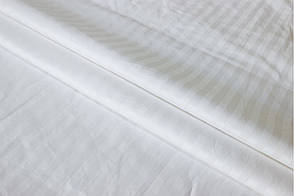 Постільна білизна страйп сатин Білий, сімейний комплект, фото 3