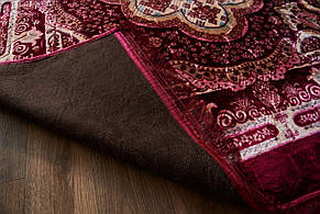 Доріжка килимова АКРИЛ Композиція колір бордовий, фото 3