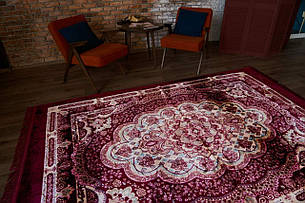 Доріжка килимова АКРИЛ Композиція колір бордовий, фото 2