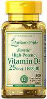 Вітаміни Puritan's Pride - Vitamin D3 25 мкг (1000 IU) (100 капсул)