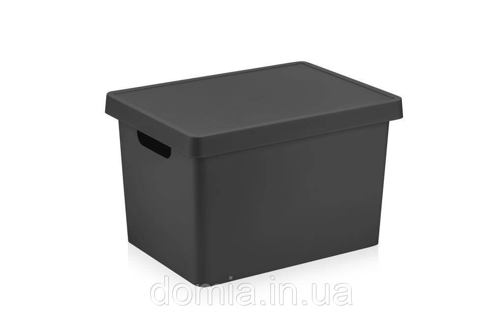 Кошик прямокутний із кришкою з ручками EMHOUSE, 17 л, Туреччина, EP-411