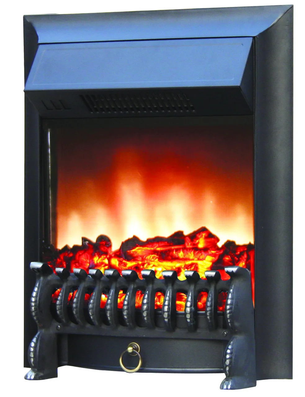 Електричний камін Bonfire HORTON BLACK з ефектом мерехтіння дров зі звуком і обігрівом
