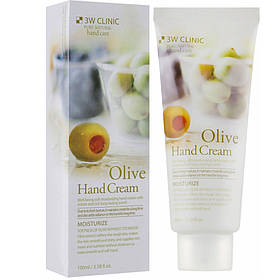 Крем для рук з оливою "М'якість і зволоження" 3W Clinic Olive Hand Cream 100 мл
