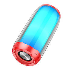 DR Портативна Bluetooth колонка Hoco HC8 TWS з LED-підсвіткою red