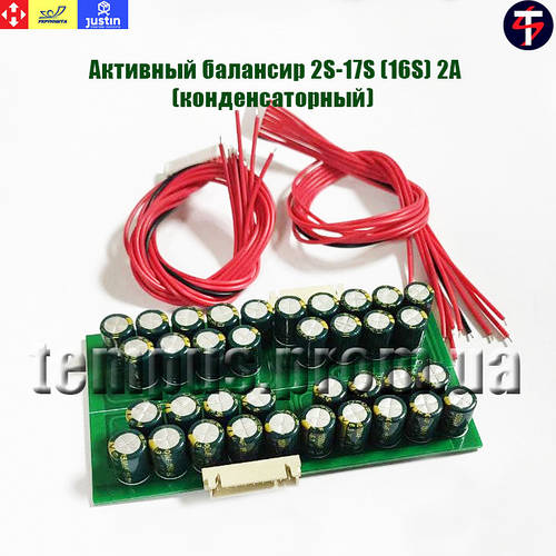 Активный балансир 16S-17S 2A для Li-ion и LiFePO4 (конденсаторный) (ID ...