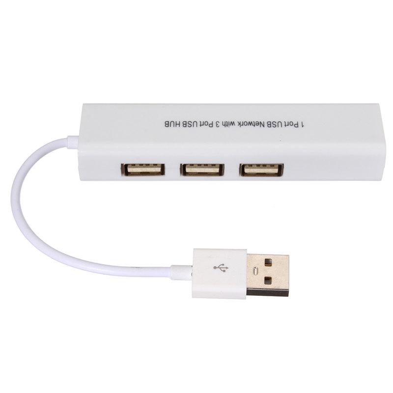 USB сетевой адаптер Ethernet RJ45 LAN + USB Hub на 3 порта - фото 5 - id-p1499607259