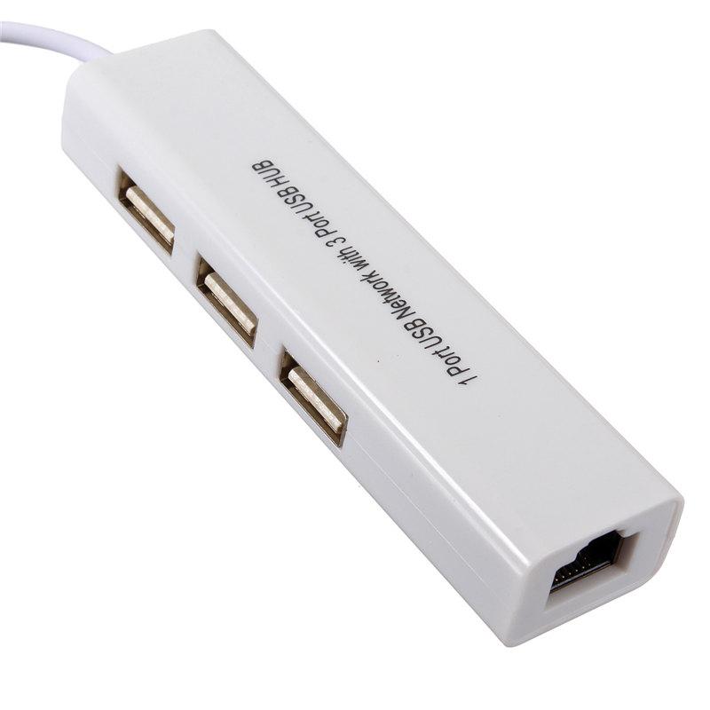 USB сетевой адаптер Ethernet RJ45 LAN + USB Hub на 3 порта - фото 6 - id-p1499607259