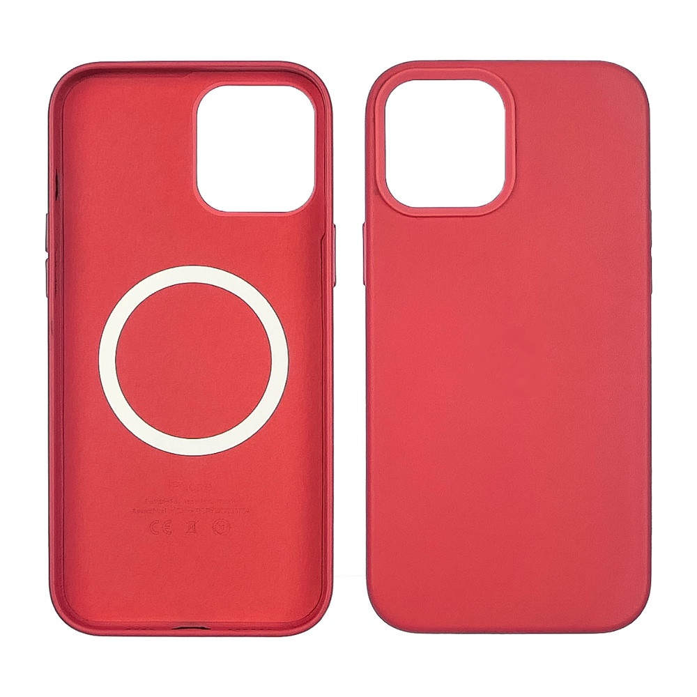 DR Чохол Leather Case with MagSafe для Apple iPhone 12 Pro Max 04 кораловий, фото 1