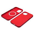 DR Чохол Leather Case with MagSafe для Apple iPhone 12 Pro Max 02 червоний, фото 2