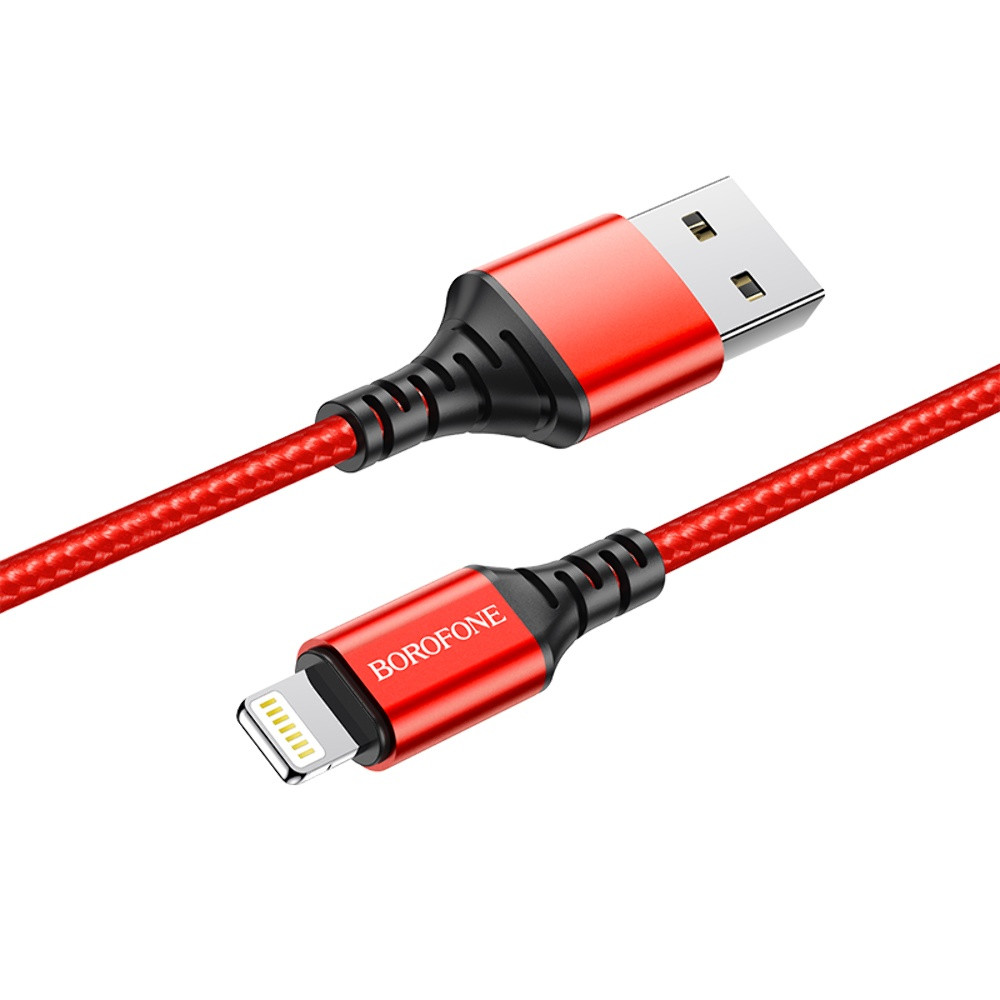 DR Кабель Borofone BX54 USB to Lightning 1m red, фото 1