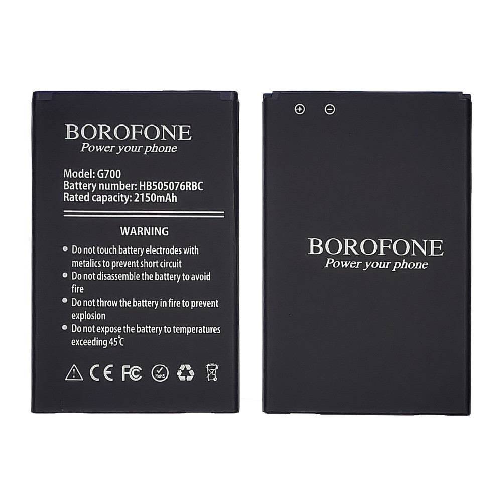 DR Аккумулятор Borofone HB505076RBC для Huawei G700/ G610/ Y600/ Y3 II