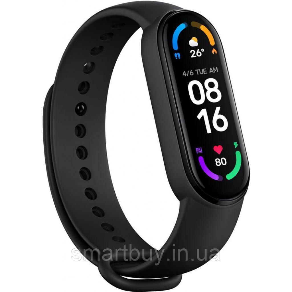 Фітнес браслет Xiaomi Mi Band 6 Black (гарантія 12 місяців) Global Version + Захисна плівка у подарунок