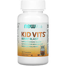 Мультивітаміни для дітей NOW Foods "Kid Vits" ягідний смак (120 жувальних таблеток)