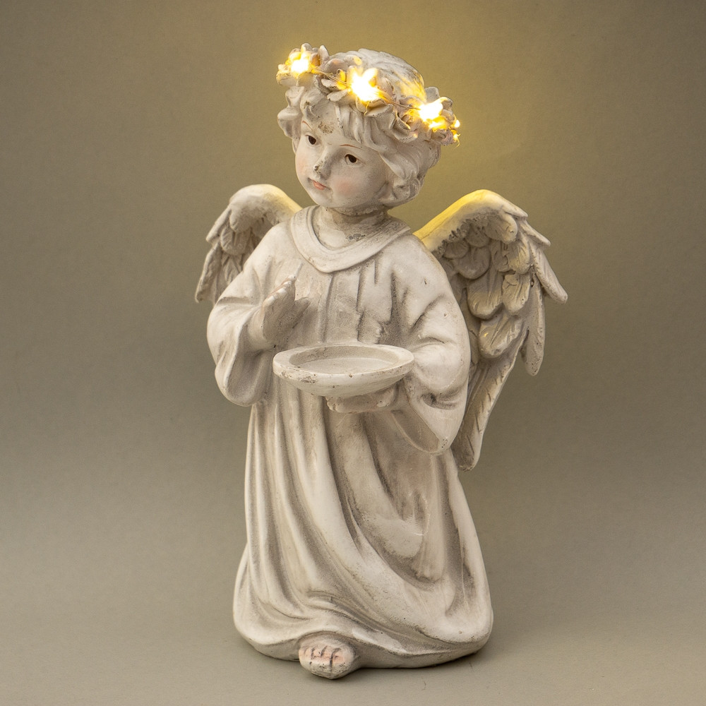 Статуетка Ангелок з підсвічуванням 23х15х13 см 16000-002AN фігурка ангел VE