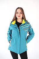 Женская зимняя куртка оригинальная Snow headquarter термокуртка горнолыжная теплая на зиму