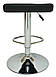 Стілець для візажиста барний високий табурет стільчик для бровиста високий B-003 чорний Хокер, фото 4
