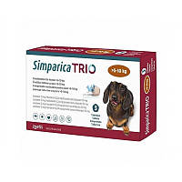 Simparica Trio таблетки от блох, клещей и гельминтов для собак весом от 5 до 10 кг - 1 таб.