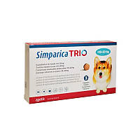 Simparica Trio таблетки від бліх, кліщів та гельмінтів для собак вагою від 10 до 20 кг – 1 таб.