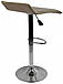 Стілець візажиста високий барний табурет з регулюванням стільчик для бровиста високий B-003 темно-бежевий, фото 3