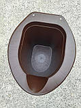 Відро-туалет для інвалідів та непрацездатних Коричневе, фото 5