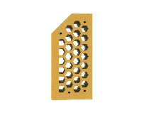 Кирпич клинкерный Евротон, желтый (Корсика) М-300 Фасонный № 29