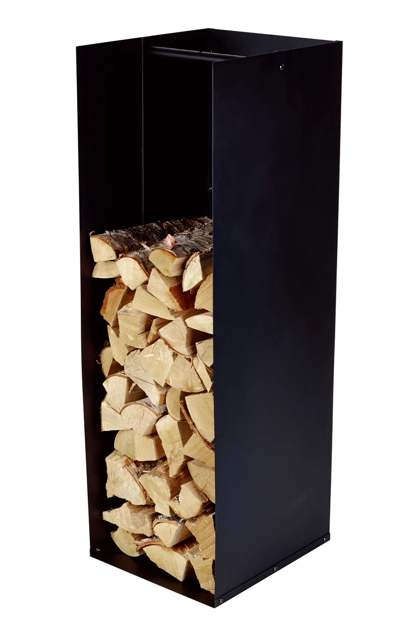 Підставка для дров Bonfire H205B-L (XL) Чорна з жароміцного металу