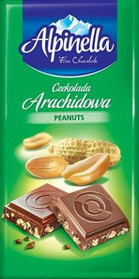 Молочний шоколад Alpinella Arachidowa , 90 гр, фото 2