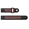 Силіконовий ремінець Primo з перфорацією для фітнес браслета Fitbit Charge 3 / 4 - Black&Red / розмір S, фото 4