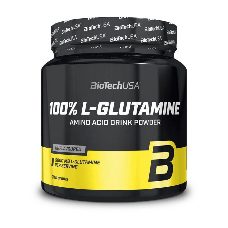 Амінокислоти 100% L-Glutamine (240 г) BioTech USA