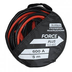 Пускові Проводу 600А 5м "ELEGANT PLUS" 103 650 ! Сумка (від -40 до !80°C)