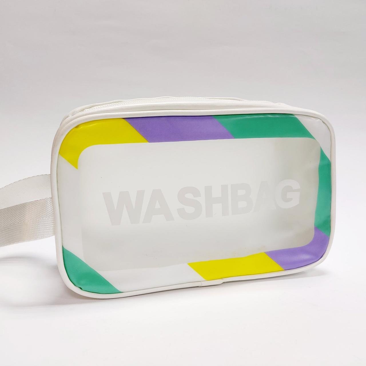 Косметичка жіноча washbag біла розмір S, фото 1
