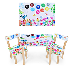 Дитячий столик з двома стільчиками Bambi 501-38 Пейзаж**