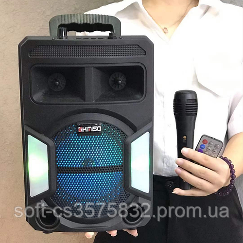 Купить Колонка Караоке, Портативная колонка с микрофоном, блютуз ...