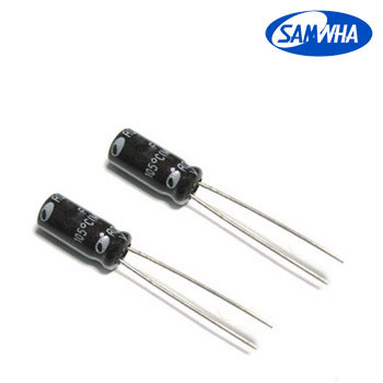 22mkf - 16v  RD 5*11  SAMWHA, 105°C, фото 1