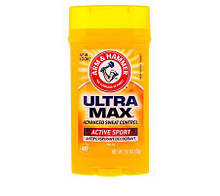 Твердий дезодорант Arm & Hammer Ultra Max Antiperspirant&Doodorant Active sport 73 г