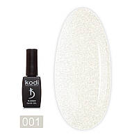 Основа цветная Kodi Professional Color Rubber Base Gel Opal №001 Серебристый с шимером 8 мл (18547Gu)