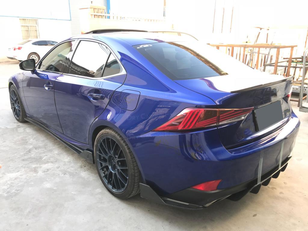 Спойлер Lexus IS (13-20) тюнінг сабля (пластик, чорна)