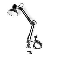 Настільна лампа ЄВРОСВЕТ Ridy-027 E27 зі струбційною чорною