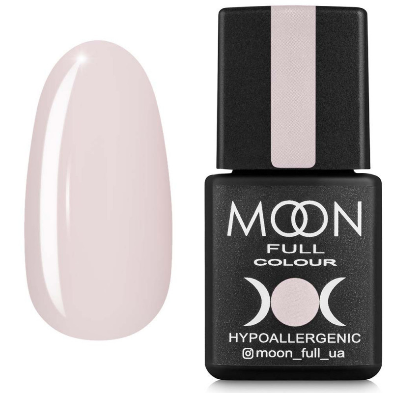 Гель лак Moon Full Fashion color №232 рожевий, розбілений, 8 мл.