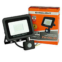 Прожектор світлодіодний із датчиком руху EVROLIGHT FM-01D-30 30 W 6400 K