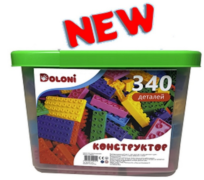 Конструктор "Великий Універсал" 340 деталей в боксі 35*27 см., фото 1
