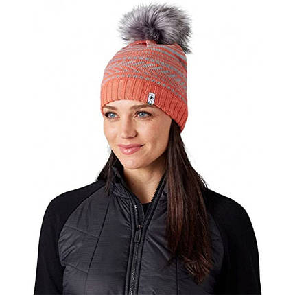 Шапка жіноча Smartwool Chair Lift Beanie (Sunset Coral), фото 3