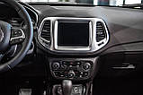 Срібляста рамка на блок навігації для Jeep Compass II 2017+, фото 8