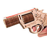 Дерев'яний 3D конструктор Револьвер Рейнджер з мішенями UnityWood Revolver Ranger 83 деталі 18 * 12 * 2,7 см (UW-010), фото 5