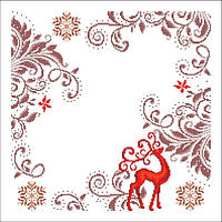 Заготовка для вишивання Серветка для вишивки СТН-003 Зимове мереживо 45х45см