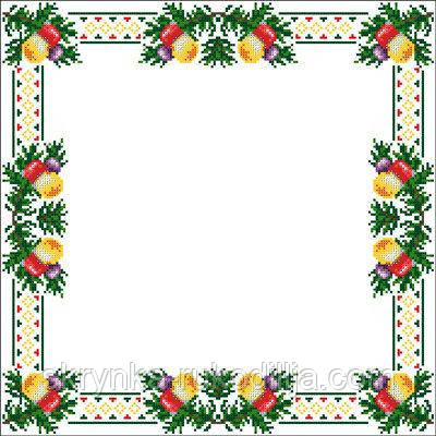 Заготовка для вишивання Серветка для вишивки СТН-006 Новорічна 45х45см