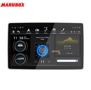 Універсальна автомагнітола MARUBOX KD1280 2din, Android 9, IPS екран 12.1, 8-ядерний проц, навігація, BlueToo
